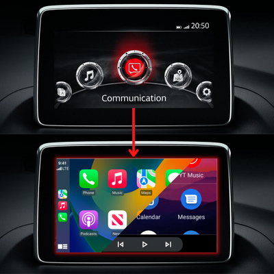 Mazda 3 2014-2020 Apple CarPlay & Android Auto OEM Integration - Nifty City