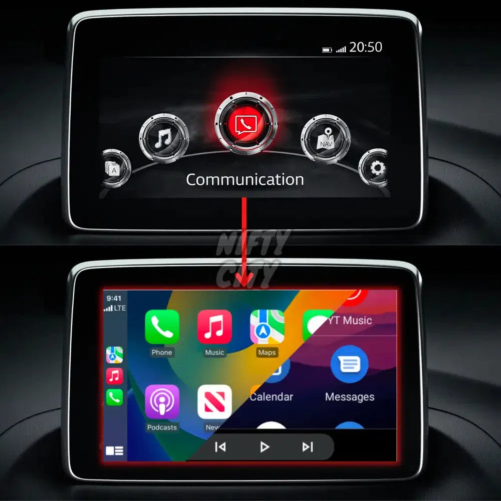 Fiat 124 Spider 2016-2020 Apple CarPlay & Android Auto OEM