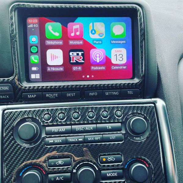 How to upgrade Nissan GT-R Headunit Stereo Apple CarPlay Android Auto