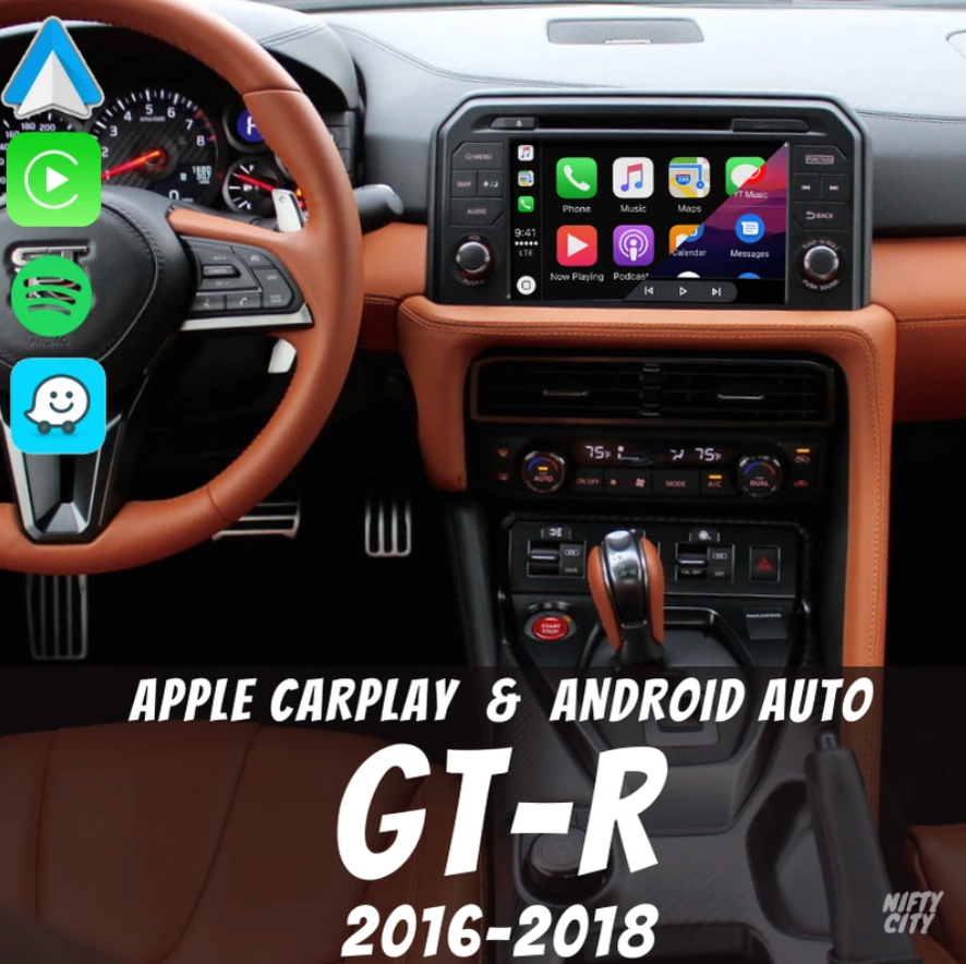 How to upgrade Nissan GT-R 2017 Headunit Apple CarPlay Android Auto