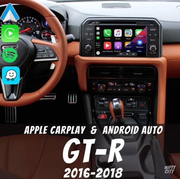 How to upgrade Nissan GT-R 2017 Headunit Apple CarPlay Android Auto
