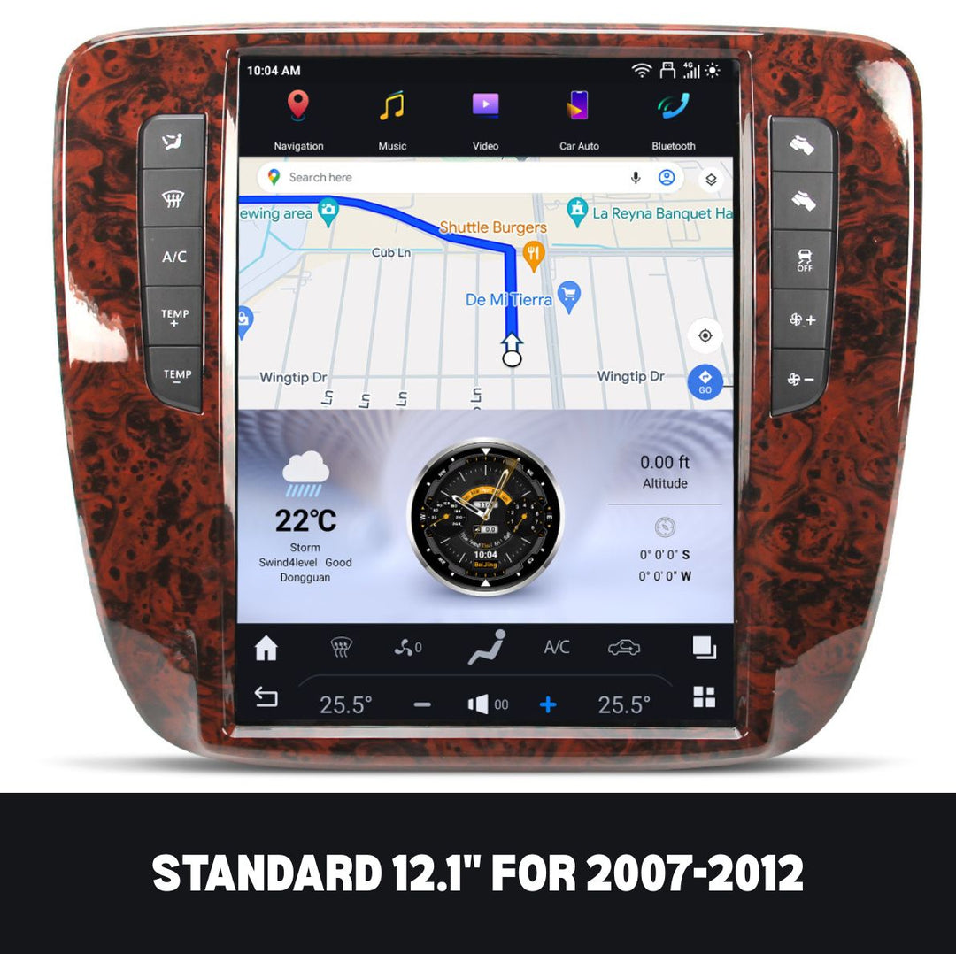 GMC Yukon 2007-2012 Apple CarPlay & Android Auto Tesla Screen