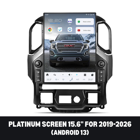 GMC Sierra 2007-2026 Apple CarPlay & Android Auto Tesla Screen
