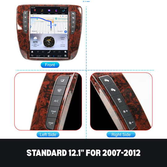 GMC Yukon 2007-2012 Apple CarPlay & Android Auto Tesla Screen