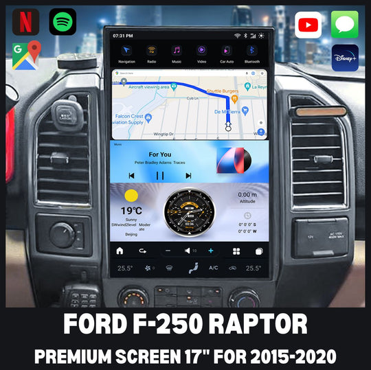 Ford F350 Apple CarPlay Tesla Screen 2009-2026