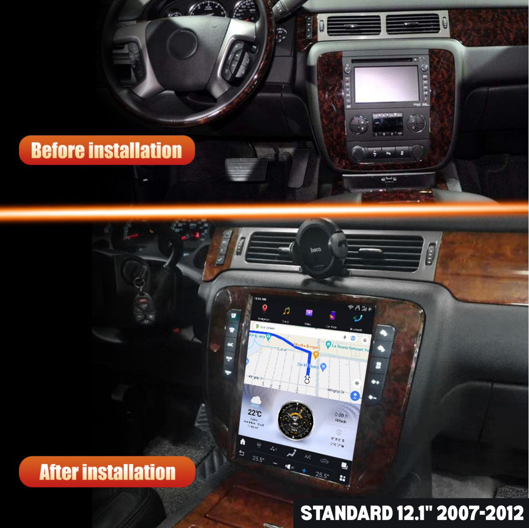 GMC Yukon 2007-2012 Apple CarPlay & Android Auto Tesla Screen