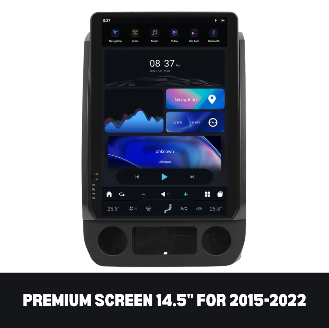 Tesla Screen Ford F150 2009-2025 Apple CarPlay Android Auto - Nifty City