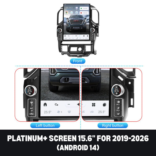 GMC Sierra 2007-2026 Apple CarPlay & Android Auto Tesla Screen
