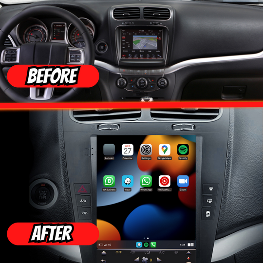 Fiat Freemont 2014-2019 Apple CarPlay & Android Auto Tesla Screen - Nifty City