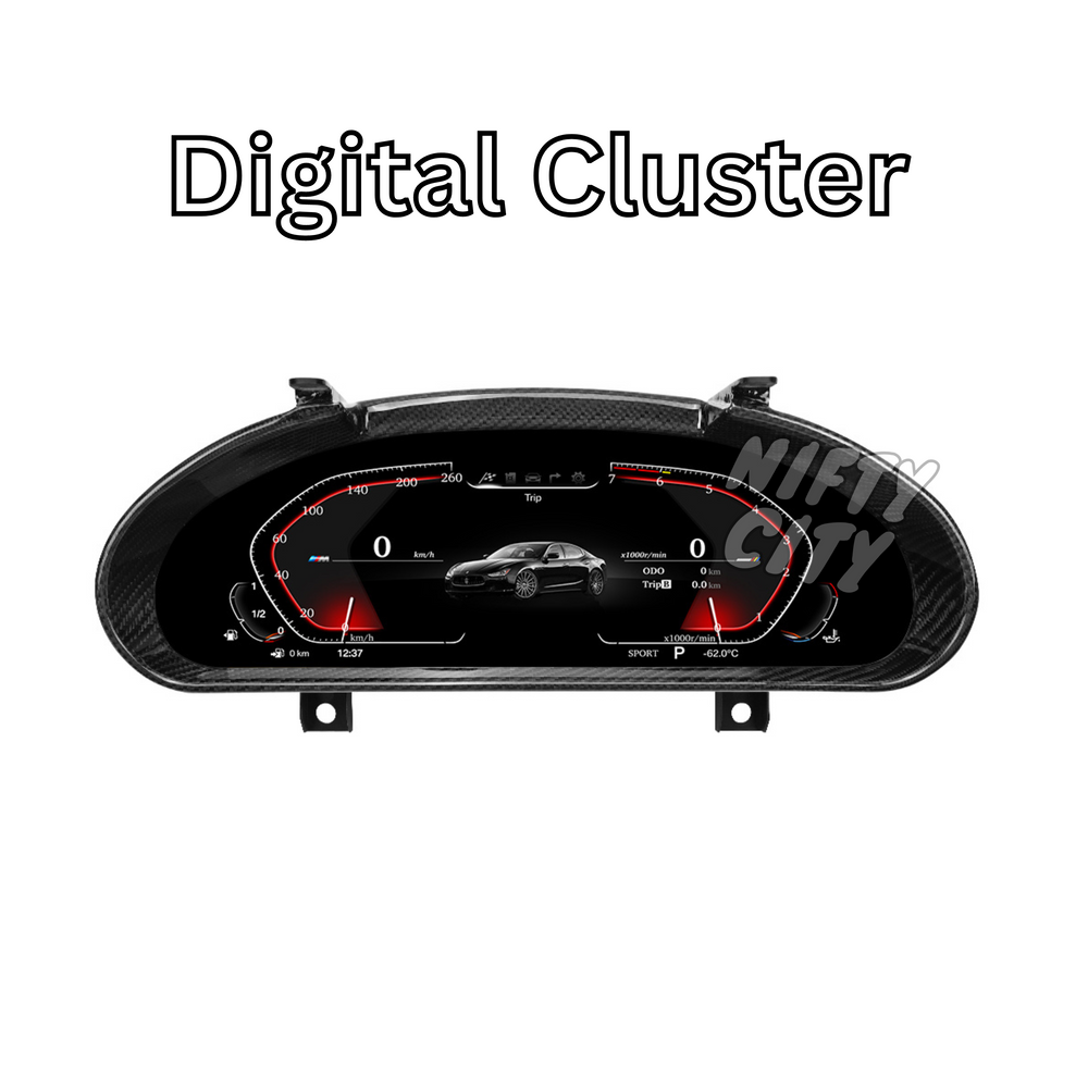 Maserati GT/GC 2007-2017 Fitout set (Digital Cluster & Screen & Digital AC Panel) - Nifty City