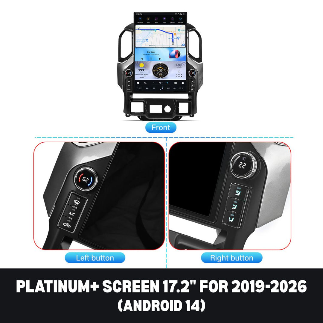 GMC Sierra 2007-2026 Apple CarPlay & Android Auto Tesla Screen