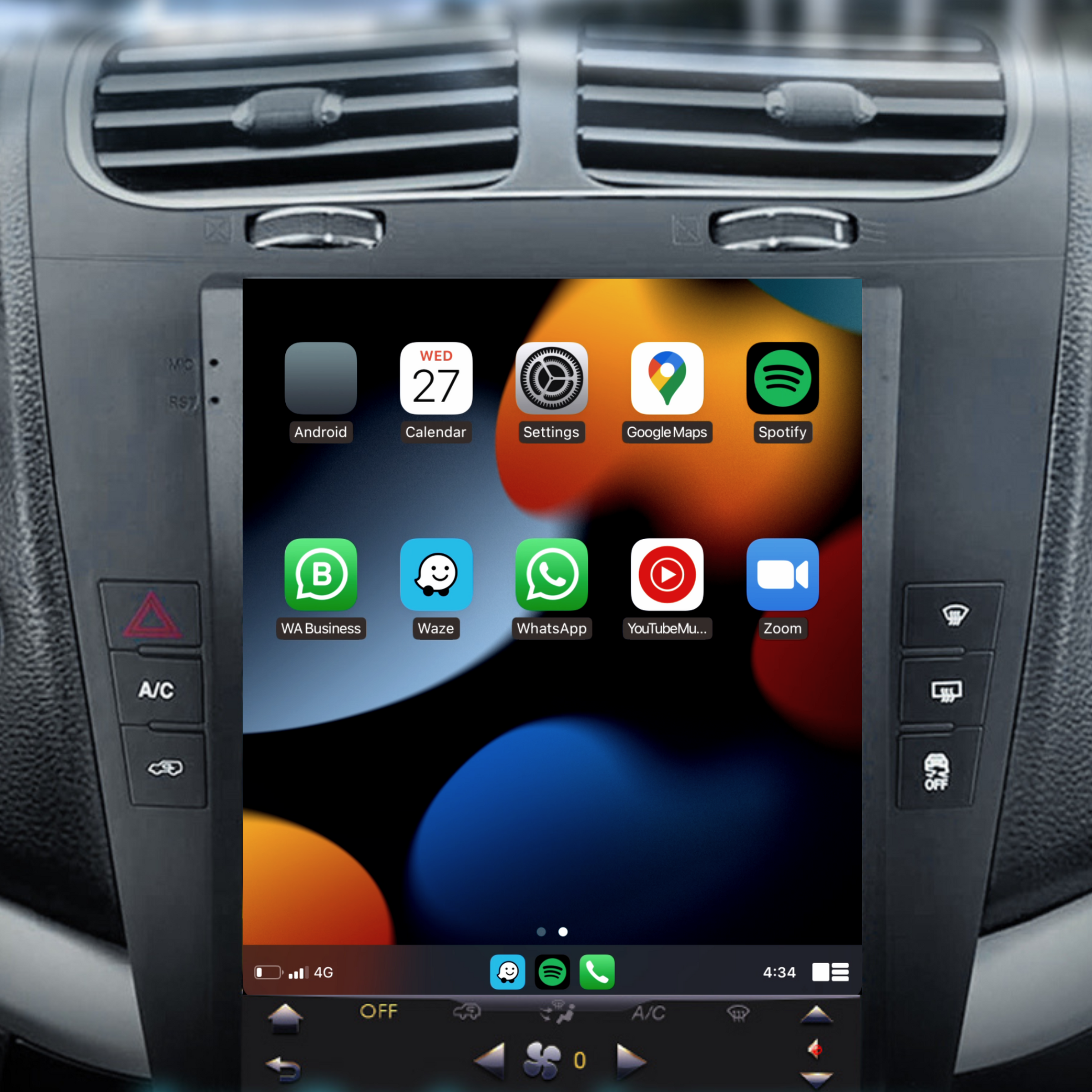 Fiat Freemont 2014-2019 Apple CarPlay & Android Auto Tesla Screen - Nifty City