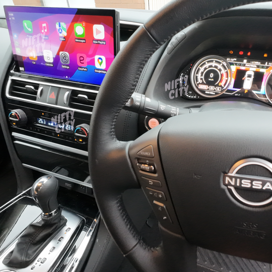 Nissan Patrol 2010-2023 Fitout Set (CarPlay Screen & Digital Cluster) - Nifty City
