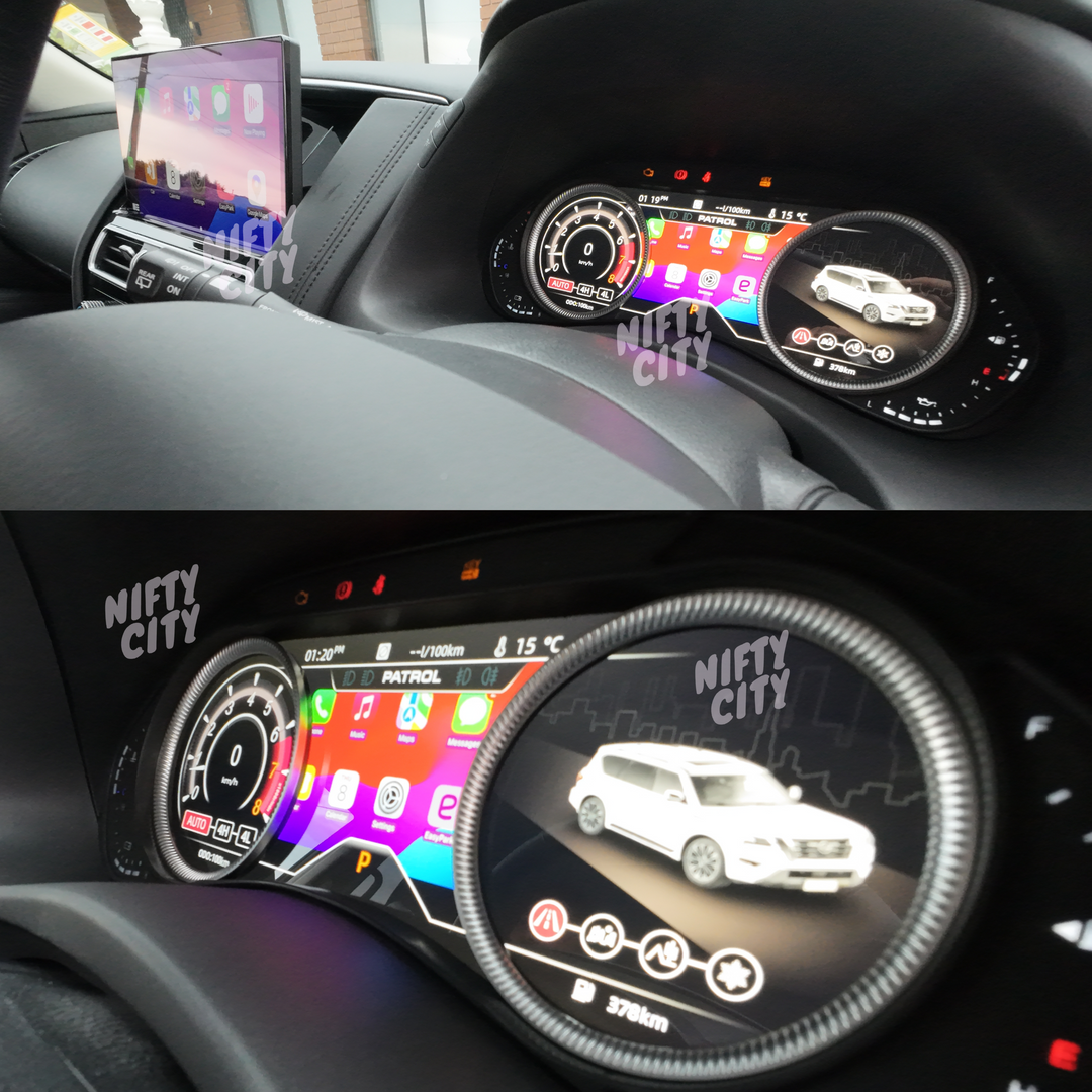 Nissan Patrol 2010-2023 Fitout Set (CarPlay Screen & Digital Cluster) - Nifty City