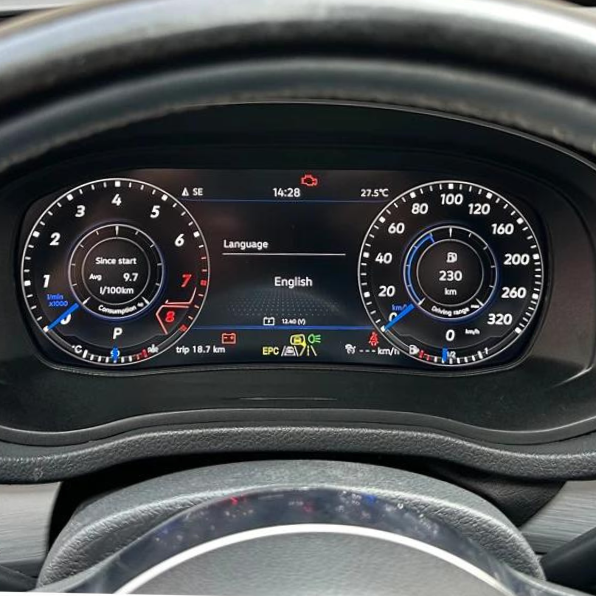 Volkswagen Golf Mk7 2012-2019 Digital Instrument Cluster Dash Speedo - Nifty City