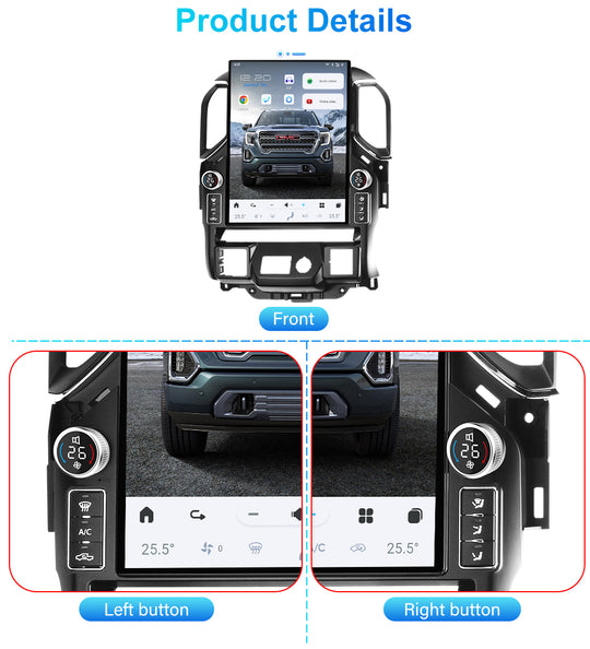 Chevrolet Silverado 2014-2025 Apple CarPlay & Android Auto Tesla Screen - Nifty City