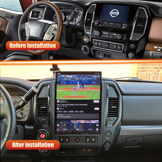 Nissan Titan 2016-2025 Apple CarPlay & Android Auto Tesla Screen - Nifty City