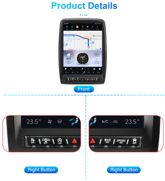 Dodge Durango 2010-2020 Apple CarPlay & Android Auto Tesla Screen - Nifty City