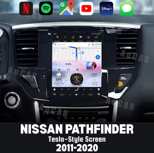 Nissan Pathfinder 2008-2020 Apple CarPlay & Android Auto Tesla Screen