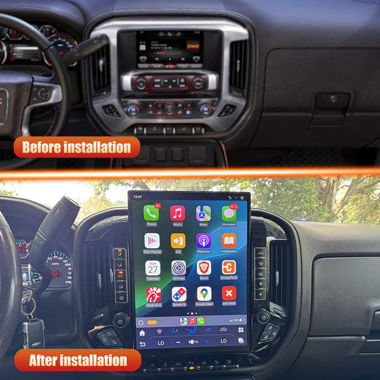 Chevrolet Silverado 2014-2025 Apple CarPlay & Android Auto Tesla Screen - Nifty City