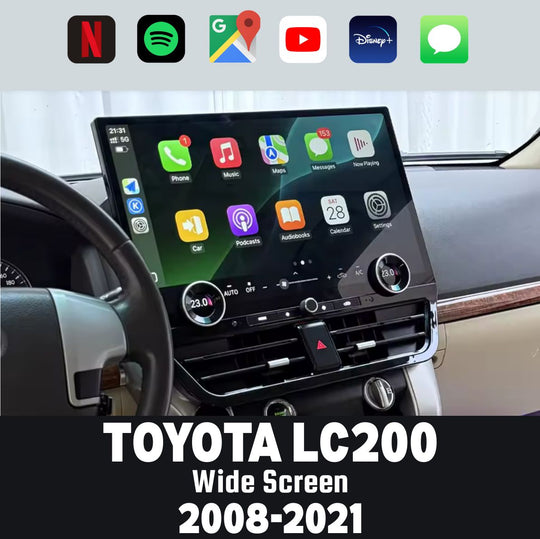 LandCruiser LC200 2008-2021 Apple CarPlay & Android Auto Wide Screen