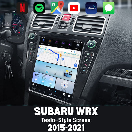 Subaru WRX 2015-2021 Apple CarPlay & Android Auto Tesla Screen