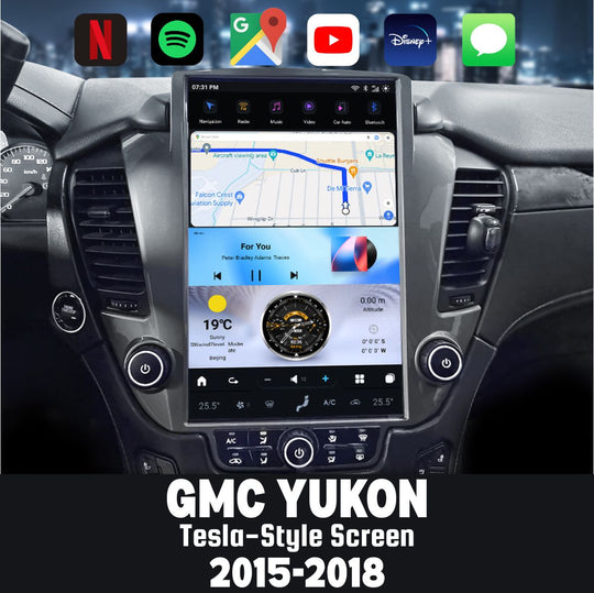GMC Yukon 2015-2018 Apple CarPlay & Android Auto Tesla Screen