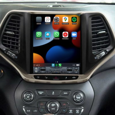 Jeep Cherokee 2016-2020 Apple CarPlay & Android Auto Tesla-Style - Nifty City