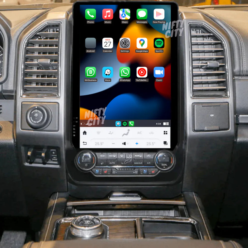 Ford F250 F350 F450 F650 2010-2020 Apple CarPlay Tesla Screen - Nifty City