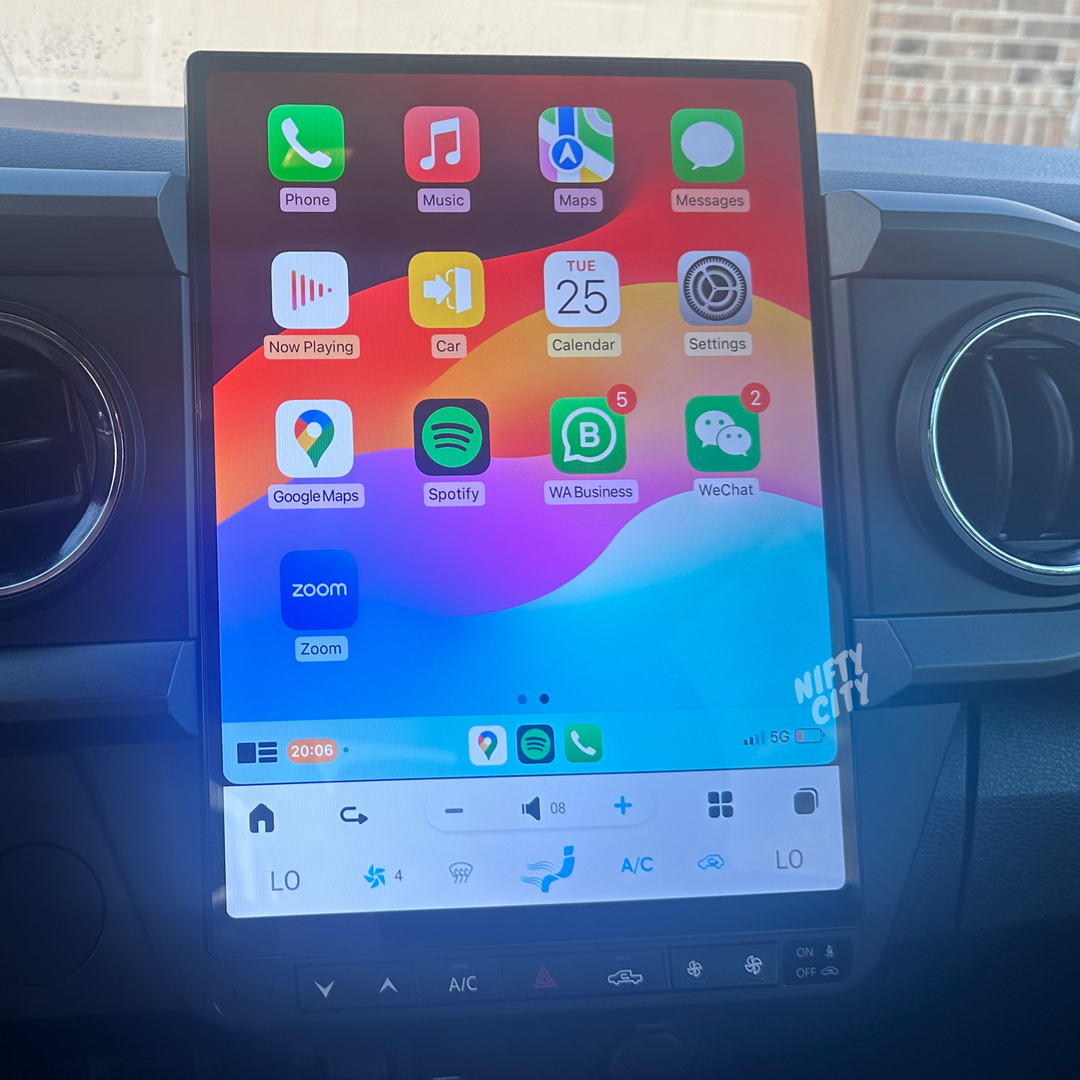 Tesla Screen Toyota Tacoma 2005-2023 Apple CarPlay Android Auto - Nifty City