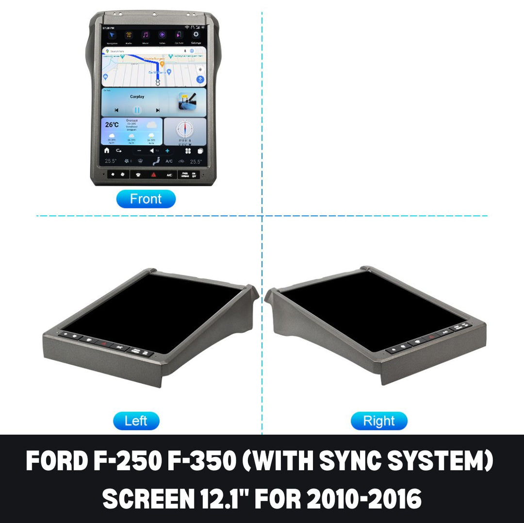 Ford F350 Apple CarPlay Tesla Screen 2009-2026