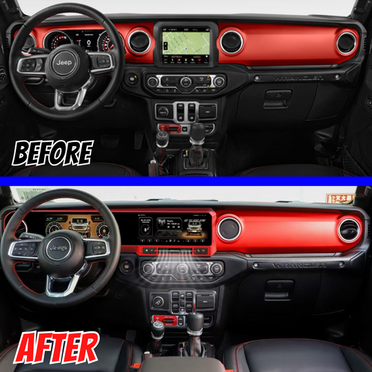 Jeep Gladiator 2018-2023 Digital Instrument Cluster Dash Upgrade Long QLED Screen - Nifty City