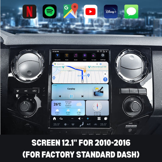 Ford F350 Apple CarPlay Tesla Screen 2009-2026