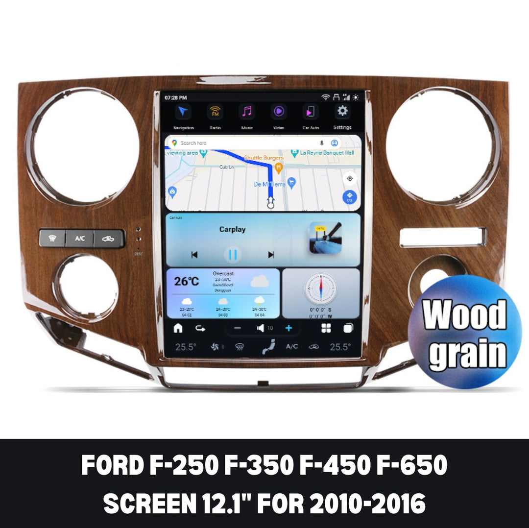 Ford F350 Apple CarPlay Tesla Screen 2009-2026