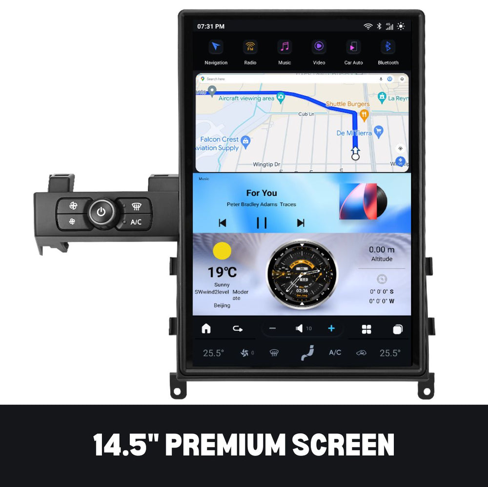 Nissan GT-R 2008-2016 Apple CarPlay & Android Auto Tesla Screen 14.5"