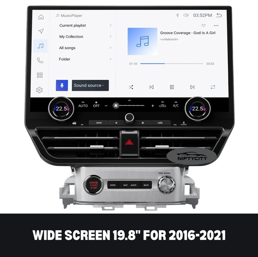 LandCruiser LC200 2008-2021 Apple CarPlay & Android Auto Wide Screen