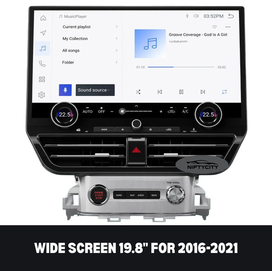 LandCruiser LC200 2008-2021 Apple CarPlay & Android Auto Wide Screen