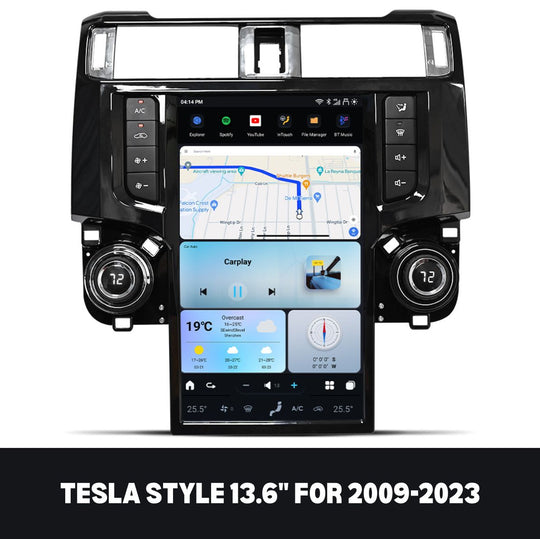 Toyota 4Runner 2009-2023 Apple CarPlay & Android Auto Tesla Screen