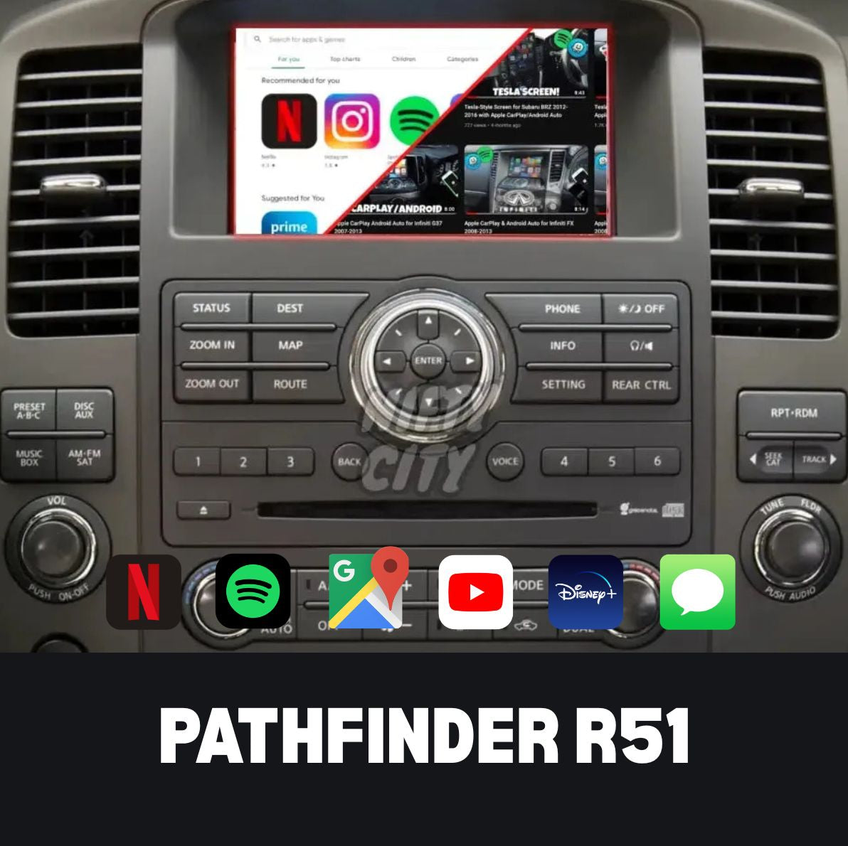 Nissan Pathfinder 2008-2021 Apple CarPlay & Android Auto