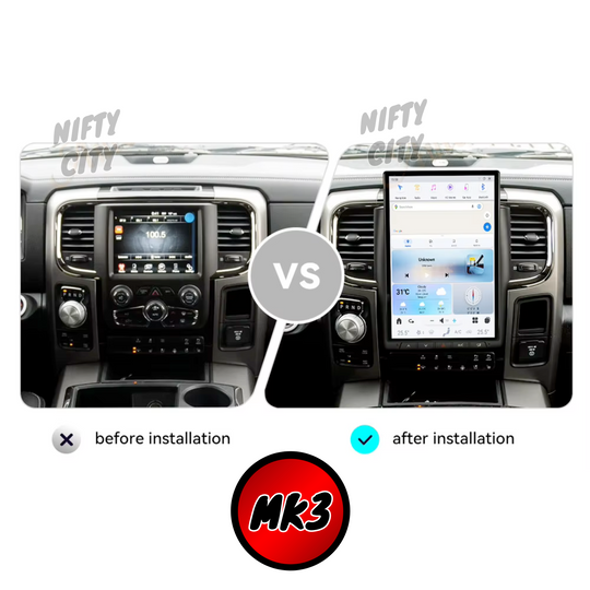 Tesla Screen RAM 1500 2010-2021 Apple CarPlay Android Auto - Nifty City