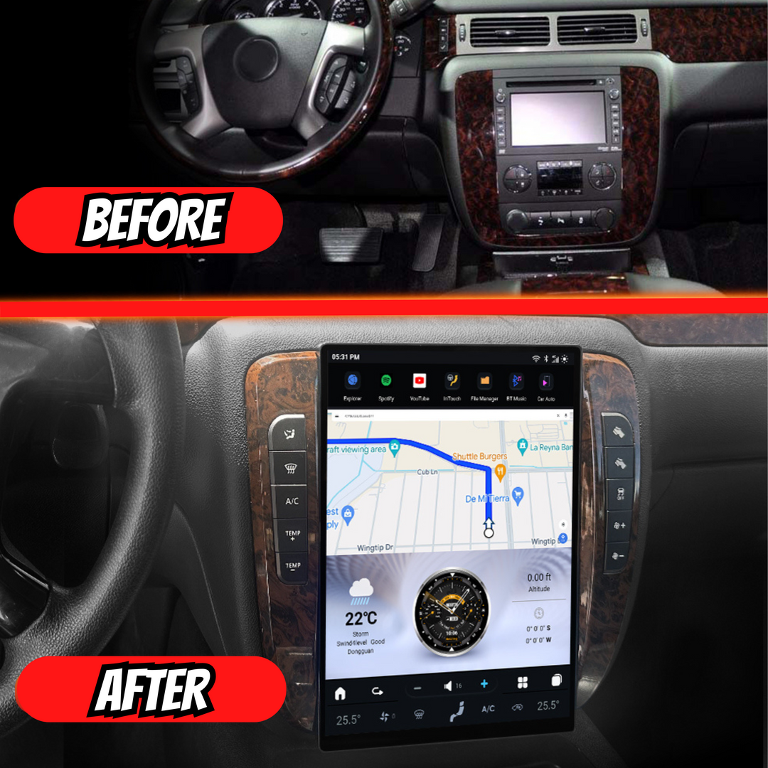 Chevrolet Tahoe 2007-2012 Apple CarPlay & Android Auto Tesla Screen - Nifty City