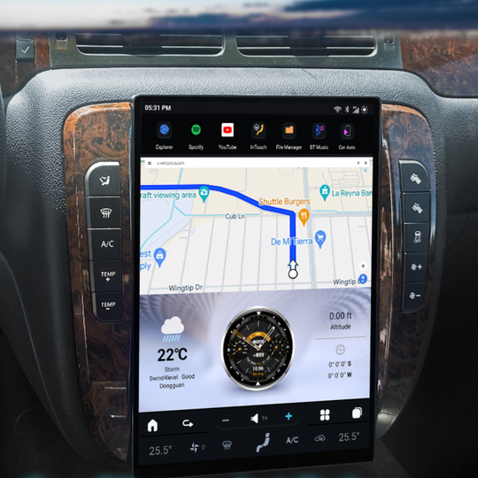 Chevrolet Tahoe 2007-2012 Apple CarPlay & Android Auto Tesla Screen - Nifty City