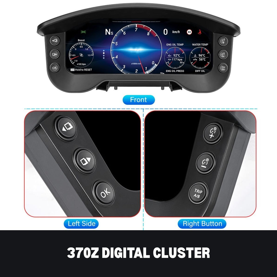 Nissan 370Z 2009-2022 Digital Instrument Cluster Dash Speedo Upgrade