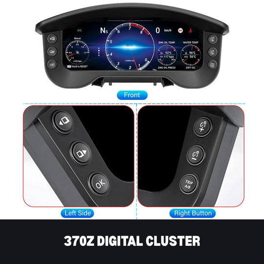 Nissan 370Z 2009-2022 Digital Instrument Cluster Dash Speedo Upgrade
