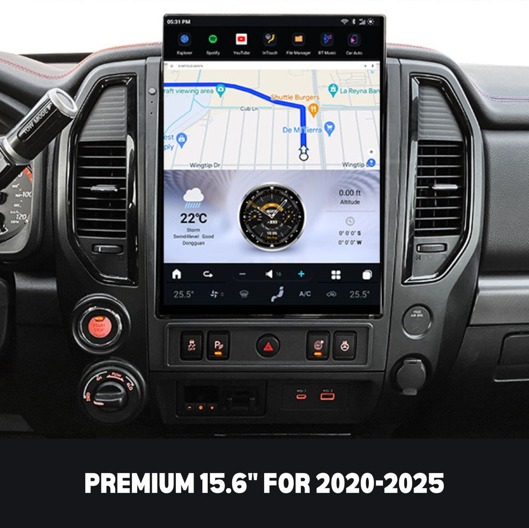 Nissan Titan 2016-2025 Apple CarPlay & Android Auto Tesla Screen - Nifty City