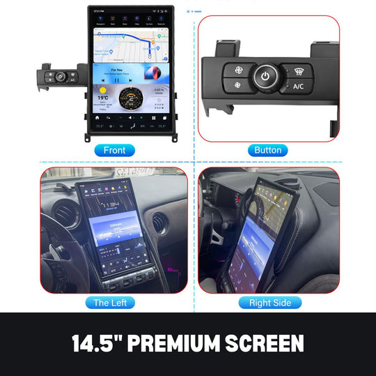 Nissan GT-R 2008-2016 Apple CarPlay & Android Auto Tesla Screen 14.5"