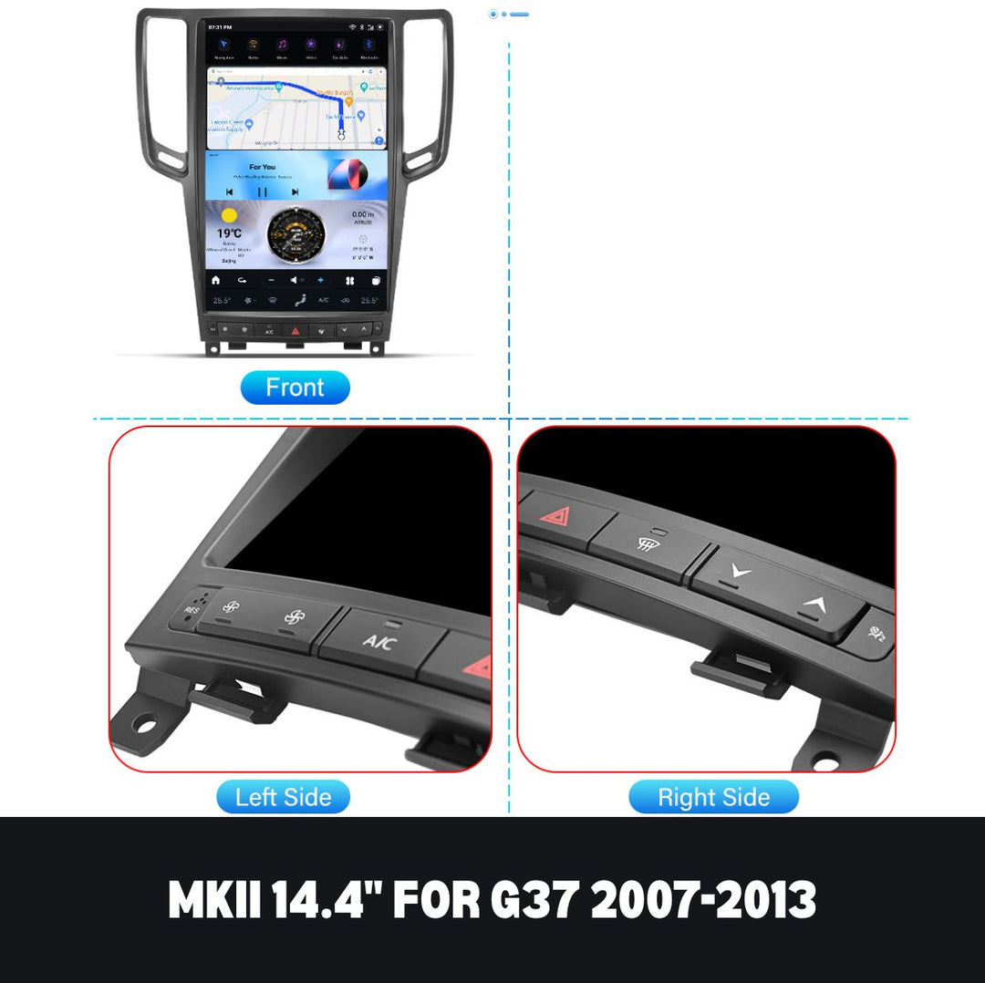 Infiniti G37 2007-2013 Apple CarPlay & Android Auto Tesla Screen