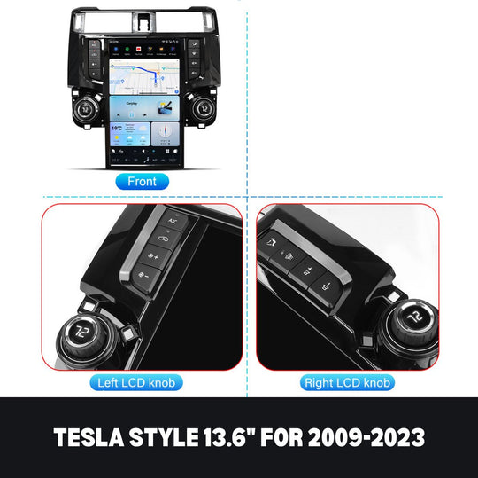 Toyota 4Runner 2009-2023 Apple CarPlay & Android Auto Tesla Screen