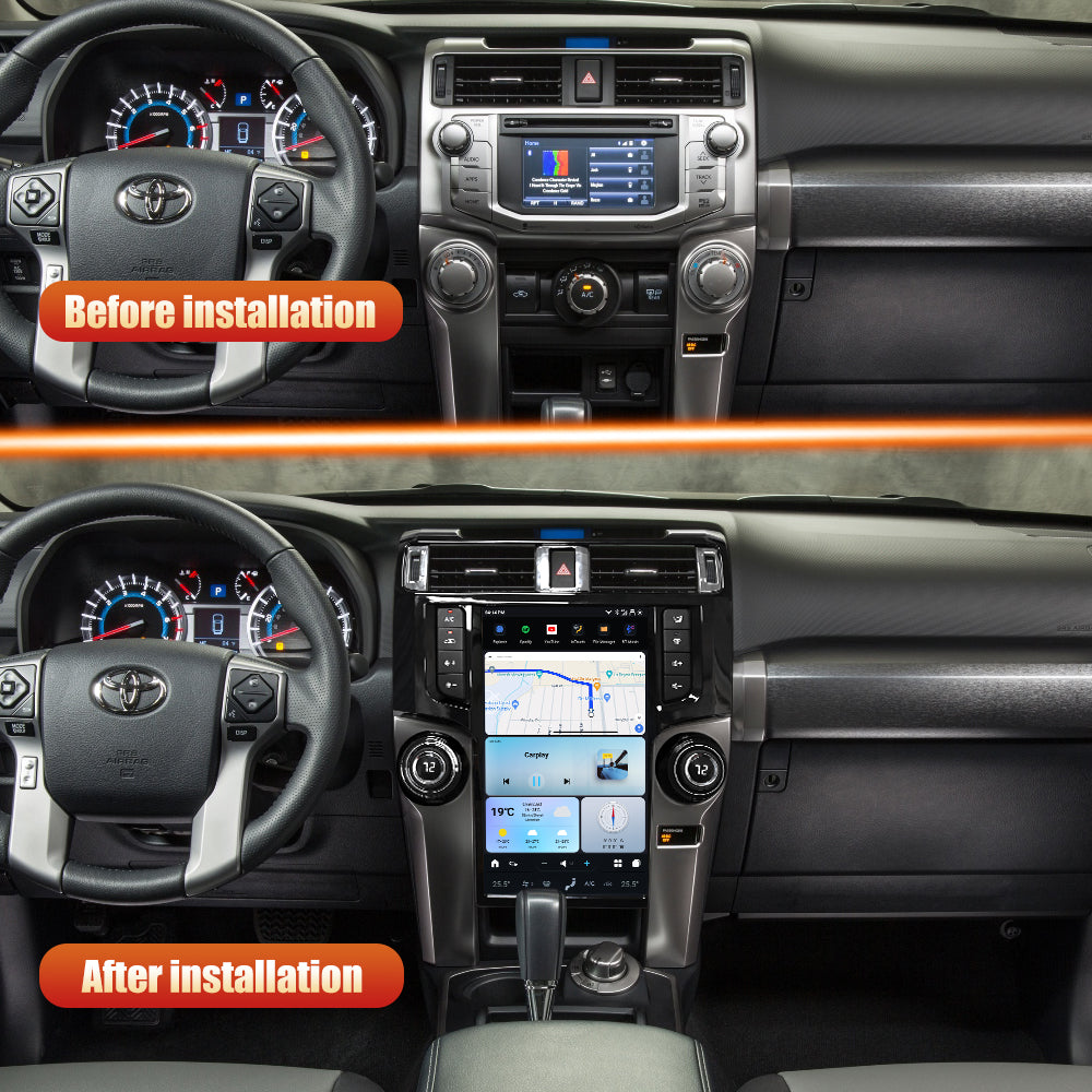 Toyota 4Runner 2009-2023 Apple CarPlay & Android Auto Tesla Screen