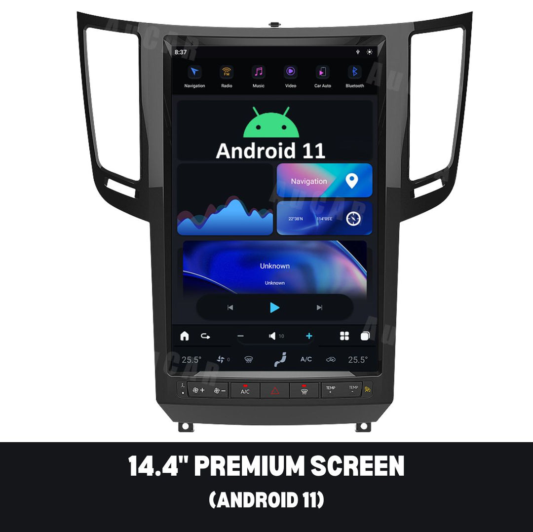 Infiniti QX70 2009-2016 Apple CarPlay & Android Auto Tesla Screen